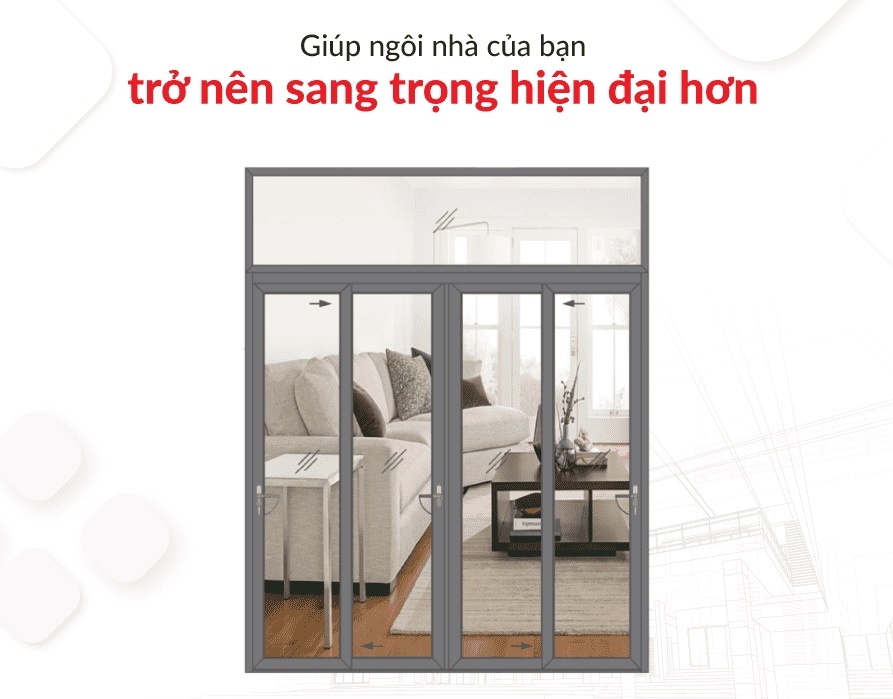 Mẫu cửa nhôm 4 cánh đẹp (7)