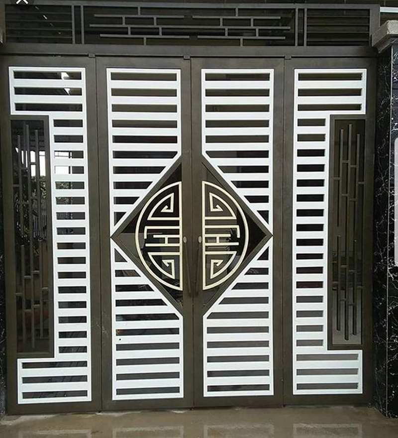 Mẫu cửa cổng gấp 4 cánh (15)