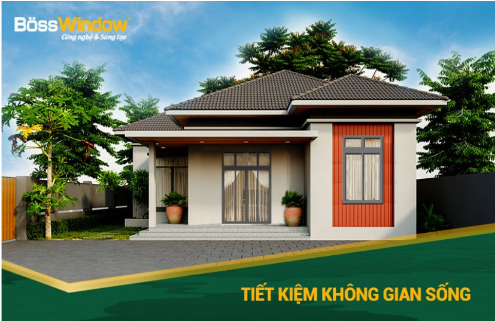 cửa sổ mở quay 2 cánh nhôm xingfa