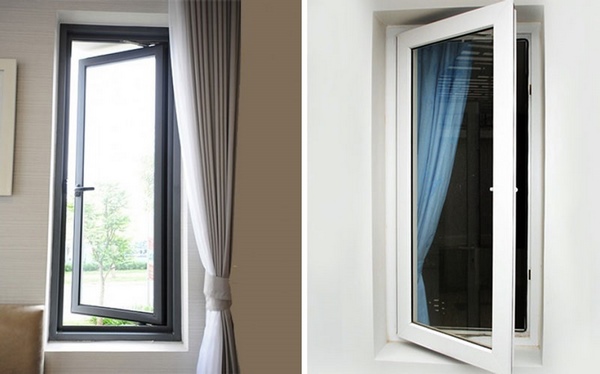 Các mẫu cửa sổ nhôm kính đẹp mở quay