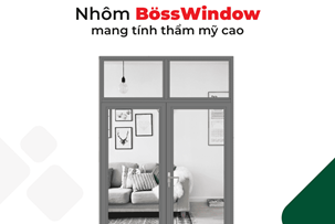 Cửa sổ mở quay 2 cánh nhôm xingfa