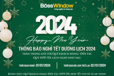 THÔNG BÁO LỊCH NGHỈ TẾT DƯƠNG LỊCH 2024