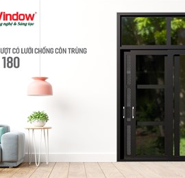 Cửa đi mở trượt có lưới chống côn trùng BWD 180