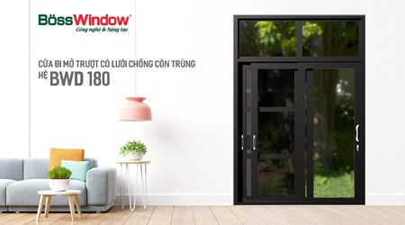 Cửa đi mở trượt có lưới chống côn trùng BWD 180